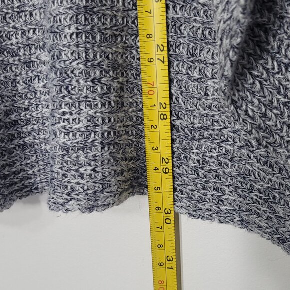 Dynamite Women's Gray Cotton Blend Long Sleeve Open Front Knit Cardigan Size L - Picture 9 of 11